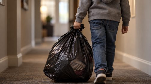 A child receiving care