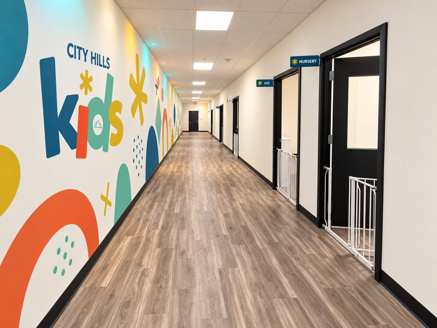 Powell Campus Kids hallway